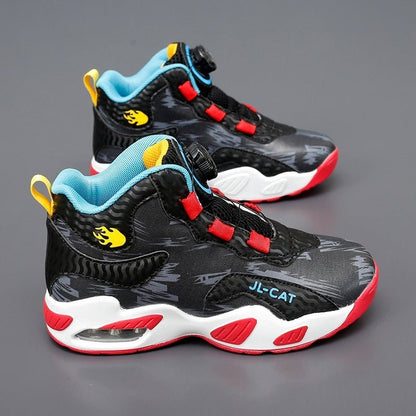 Cushion Basketball Rotating Button Running Shoes - SMARTMARTNZ
