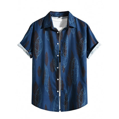 Men's Casual Short Sleeve Loose Beach Shirt