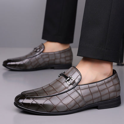 Men’s Plaid Luxury Leather Shoes