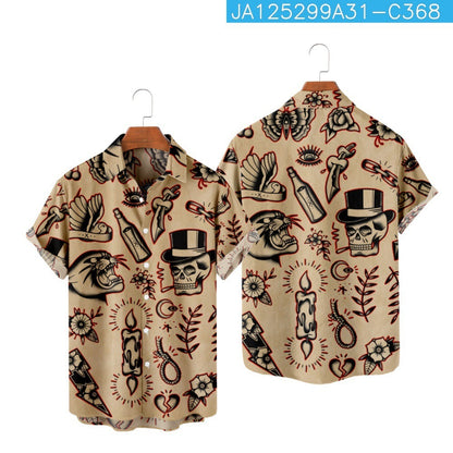 Hawaii Beach Shirt Personal Leisure Vacation Short Sleeve