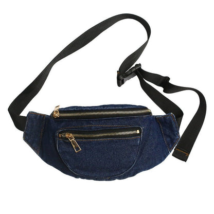 Denim Crossbody Chest Bag – Street Style Inspired - SMARTMARTNZ