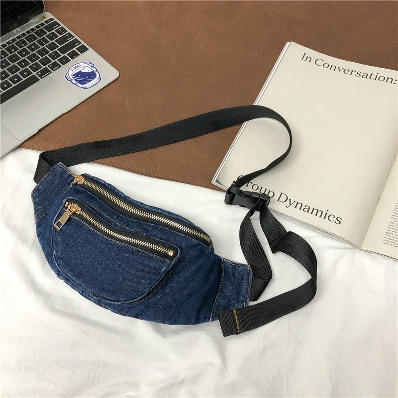 Denim Crossbody Chest Bag – Street Style Inspired - SMARTMARTNZ