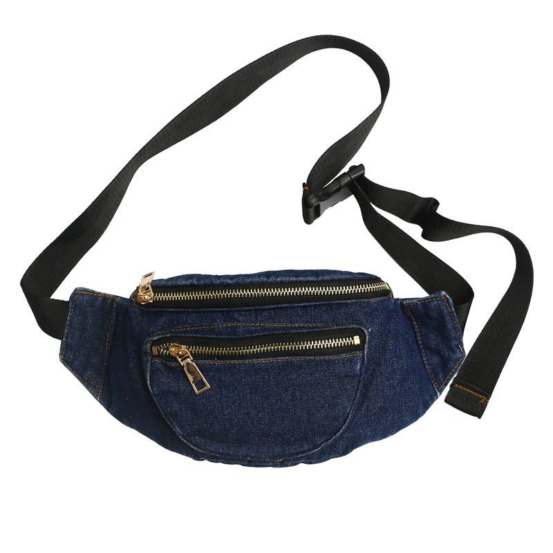 Denim Crossbody Chest Bag – Street Style Inspired - SMARTMARTNZ