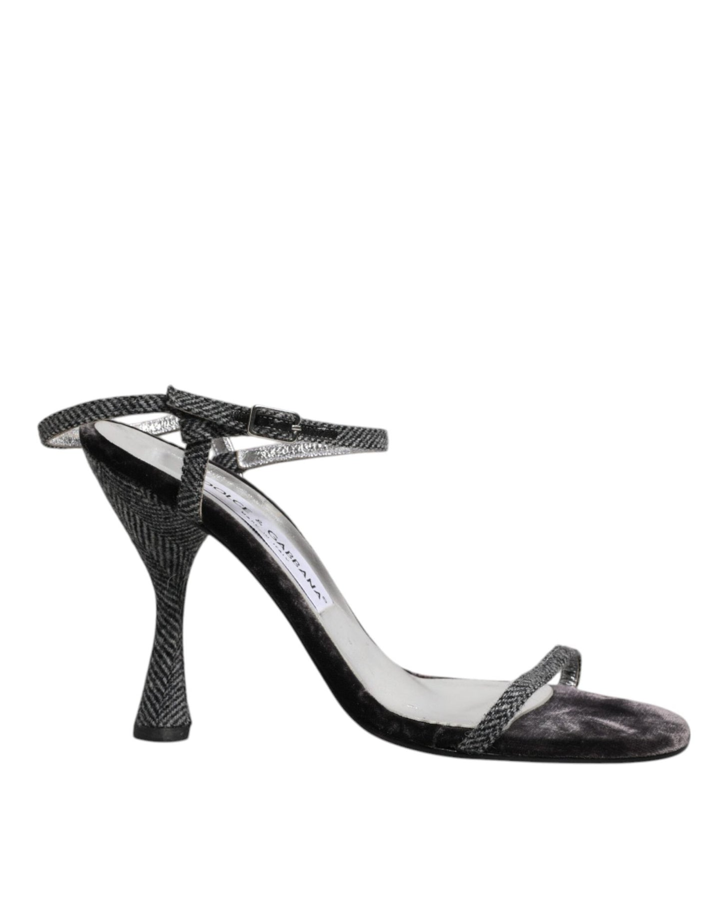 Dolce & Gabbana Black Ankle Strap High Heels Sandals Shoes - SMARTMARTNZ