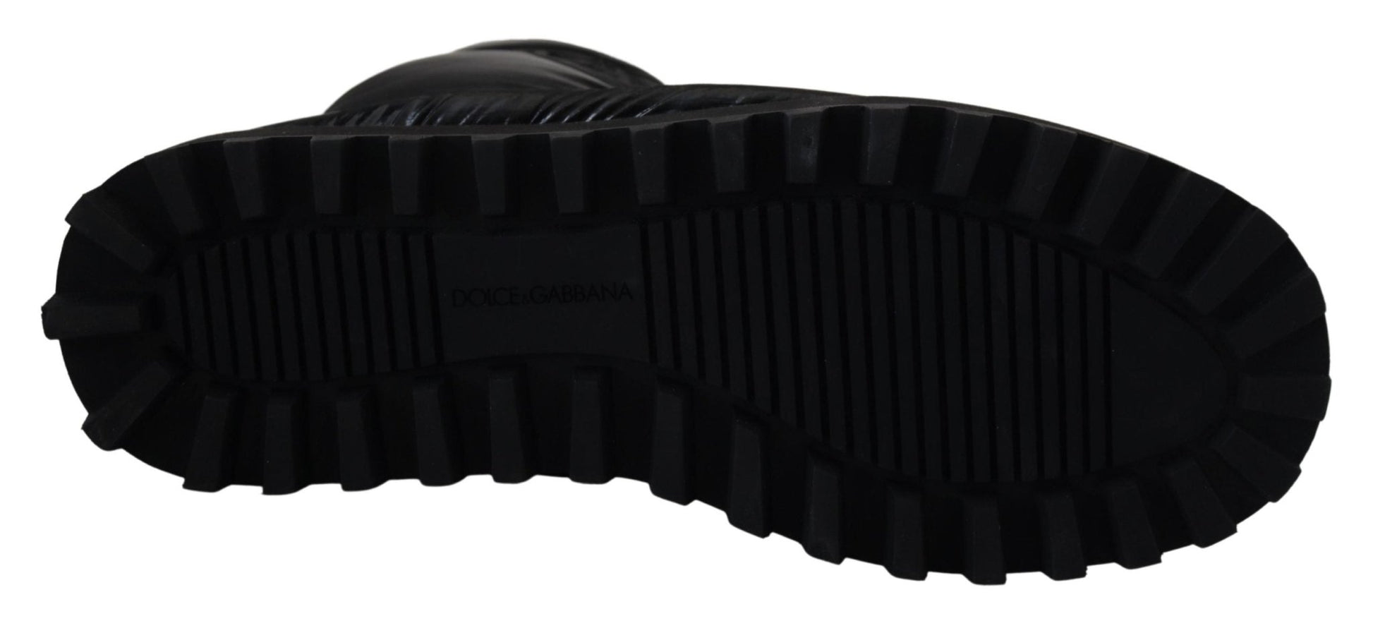 Dolce & Gabbana Black Boots Padded Mid Calf Winter Shoes - SMARTMARTNZ