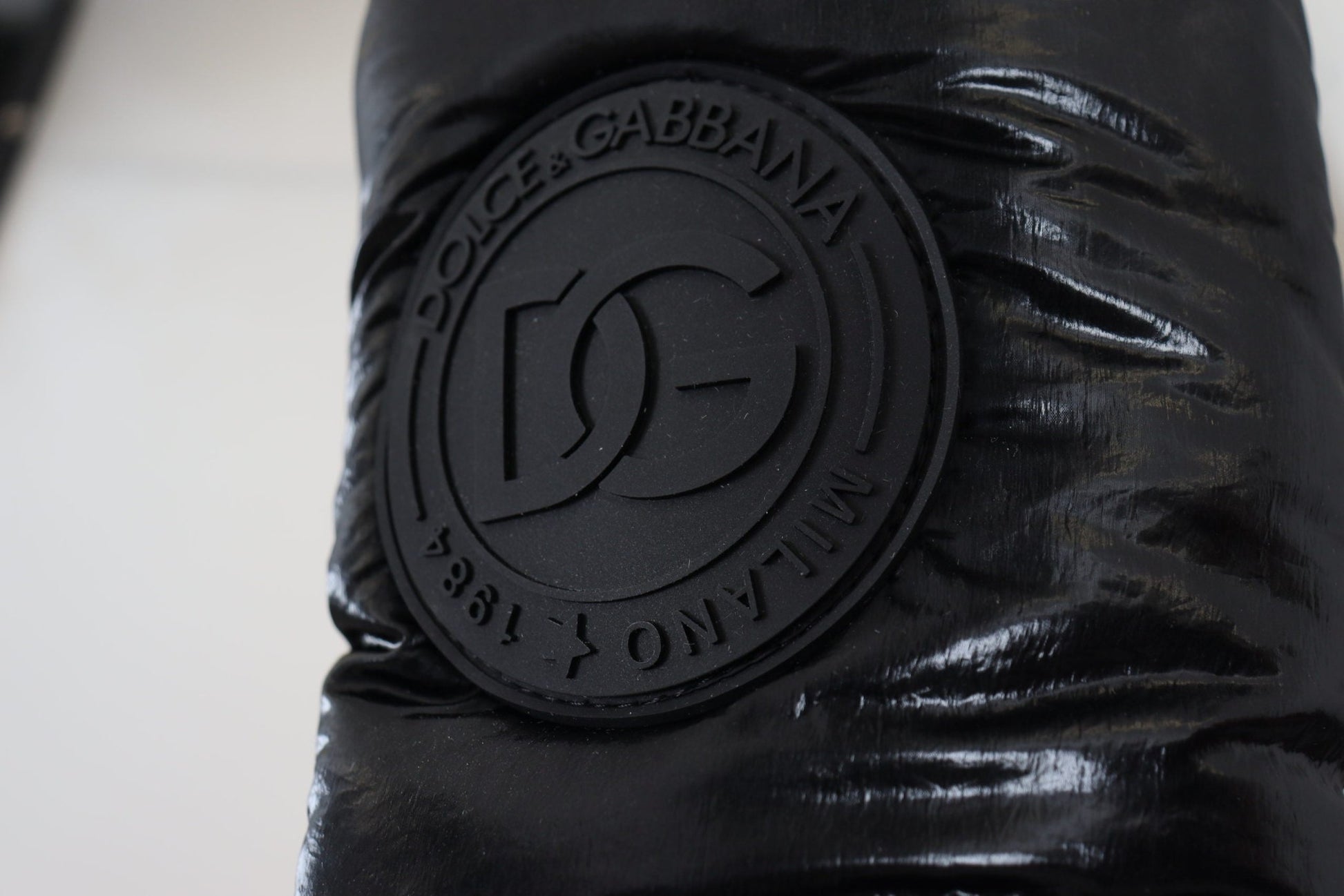 Dolce & Gabbana Black Boots Padded Mid Calf Winter Shoes - SMARTMARTNZ