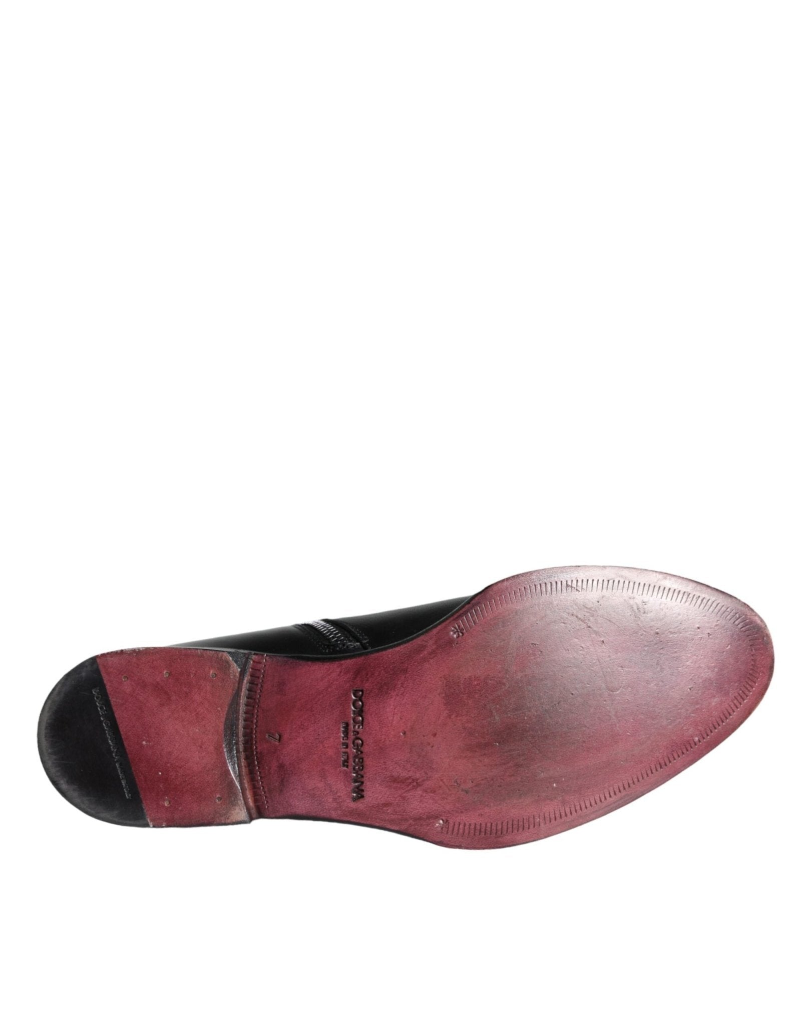 Dolce & Gabbana Black Calf Leather Men Ankle Boots Men Shoes - SMARTMARTNZ