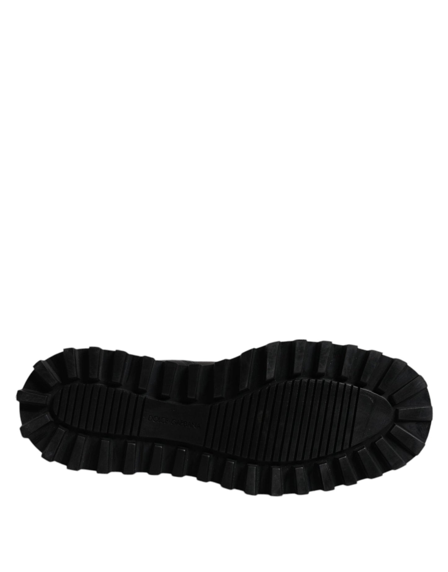 Dolce & Gabbana Black Chelsea Boots Leather Slip On Shoes - SMARTMARTNZ