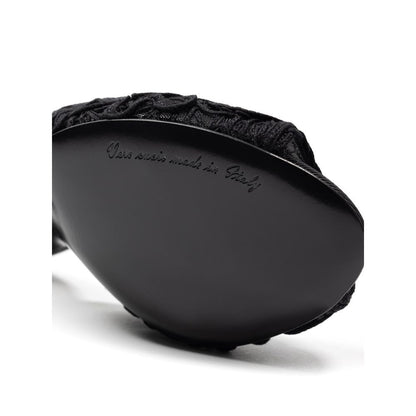 Dolce & Gabbana Black Cotton Sandal - SMARTMARTNZ