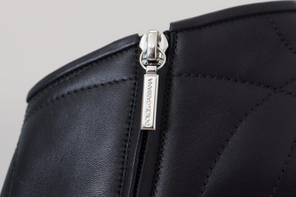 Dolce & Gabbana Black Devotion Quilted Buckled Ankle Boots Shoes - SMARTMARTNZ