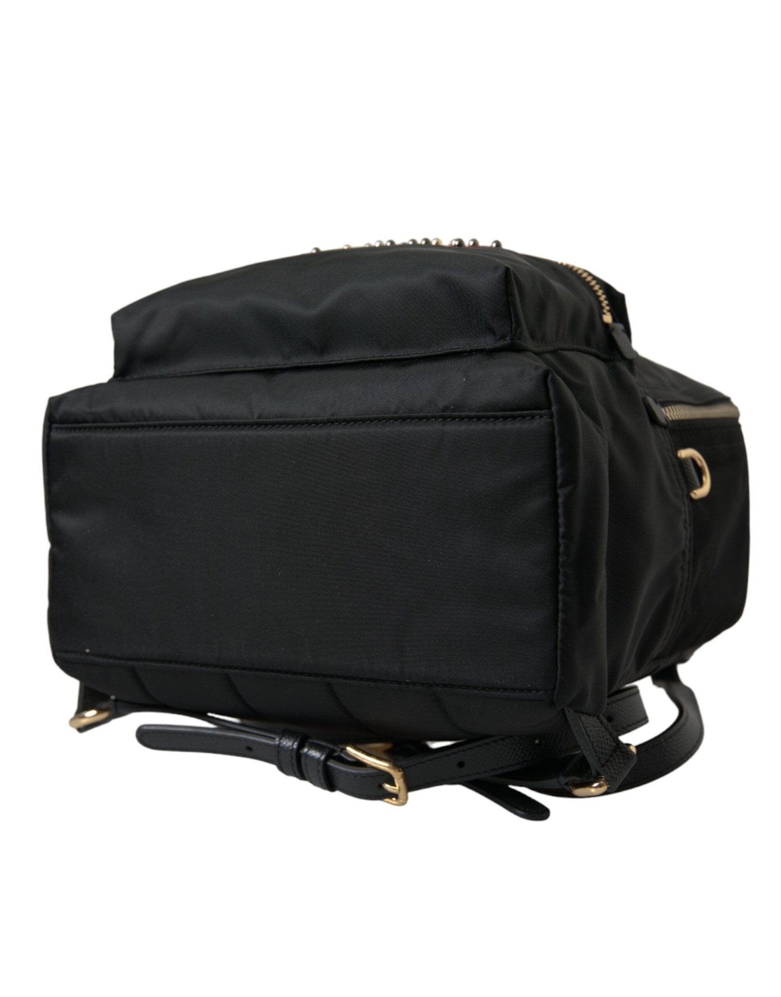 Dolce & Gabbana Black DGFAMILY Embellished Backpack VULCANO Bag - SMARTMARTNZ