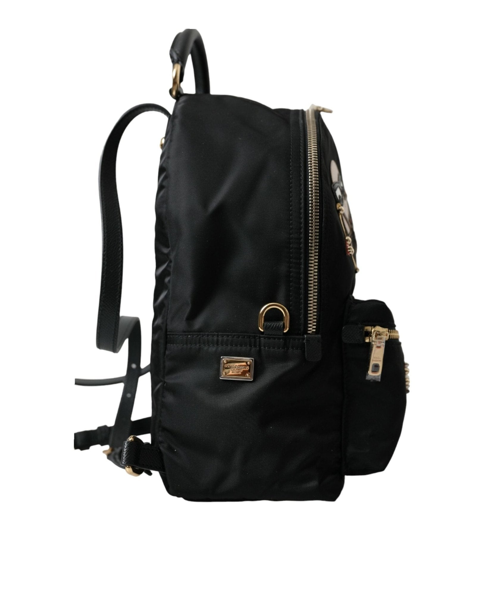 Dolce & Gabbana Black DGFAMILY Embellished Backpack VULCANO Bag - SMARTMARTNZ