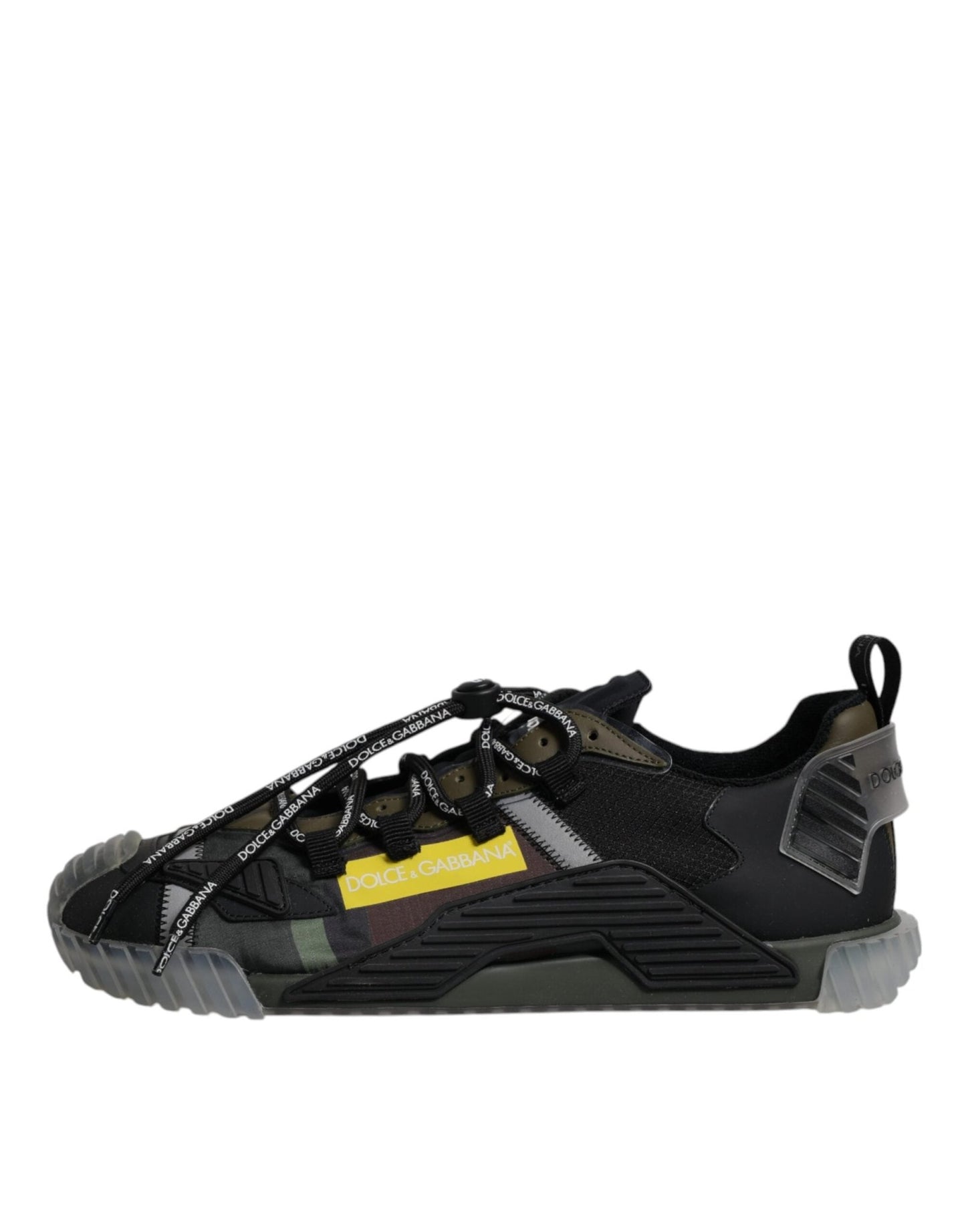 Dolce & Gabbana Black Green Camo NS1 Low Top Sneakers Shoes - SMARTMARTNZ