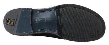 Dolce & Gabbana Black Horse Leather Perugino Boots - SMARTMARTNZ