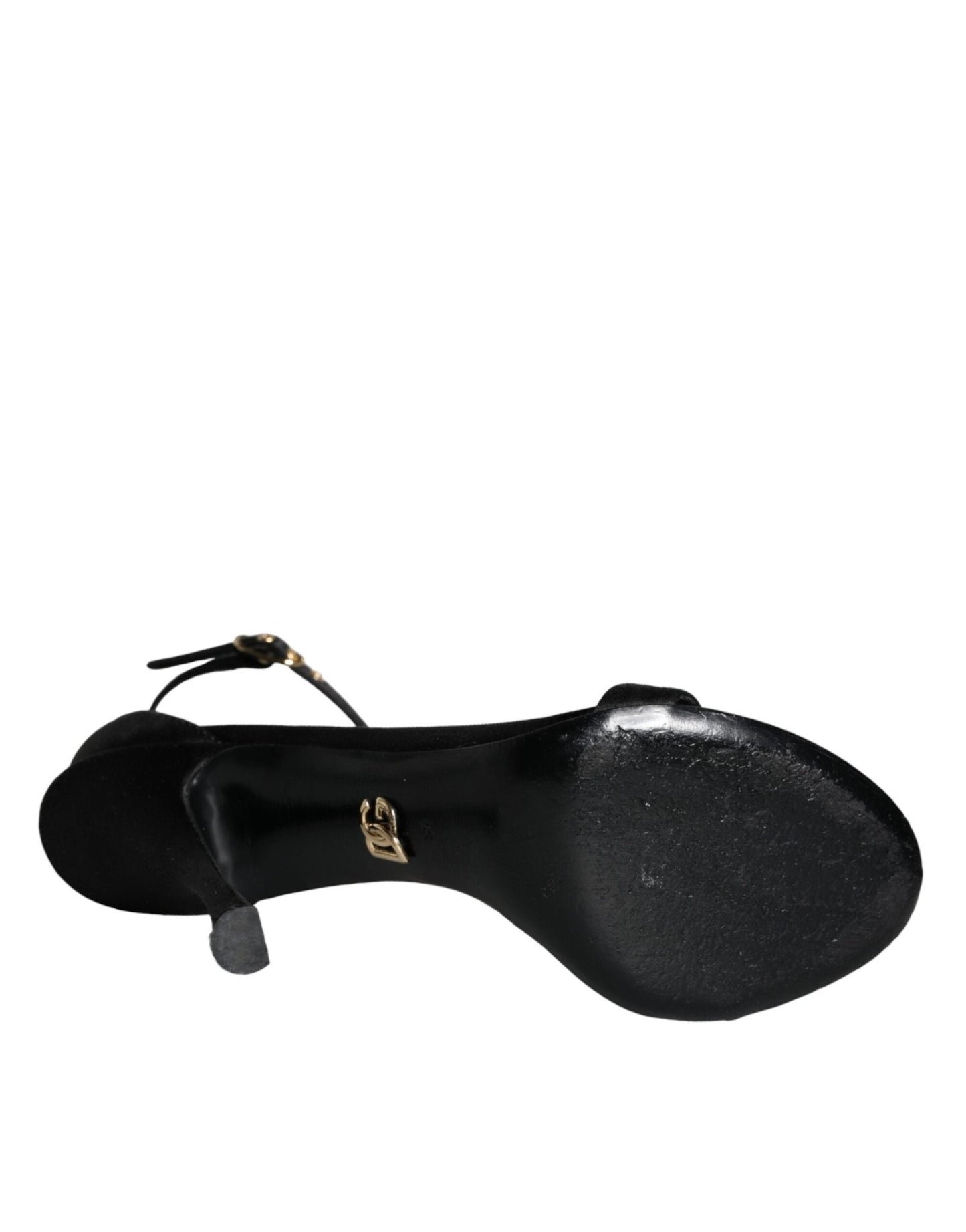 Dolce & Gabbana Black KEIRA Heels Ankle Strap Sandals Shoes - SMARTMARTNZ