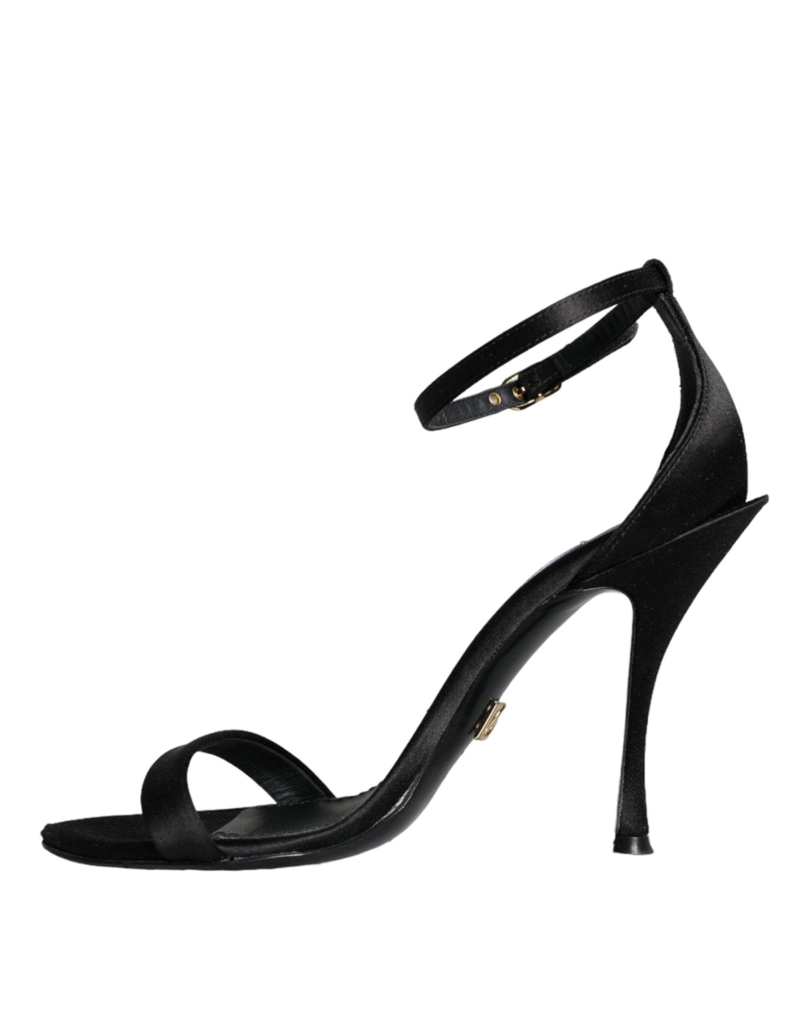 Dolce & Gabbana Black KEIRA Heels Ankle Strap Sandals Shoes - SMARTMARTNZ