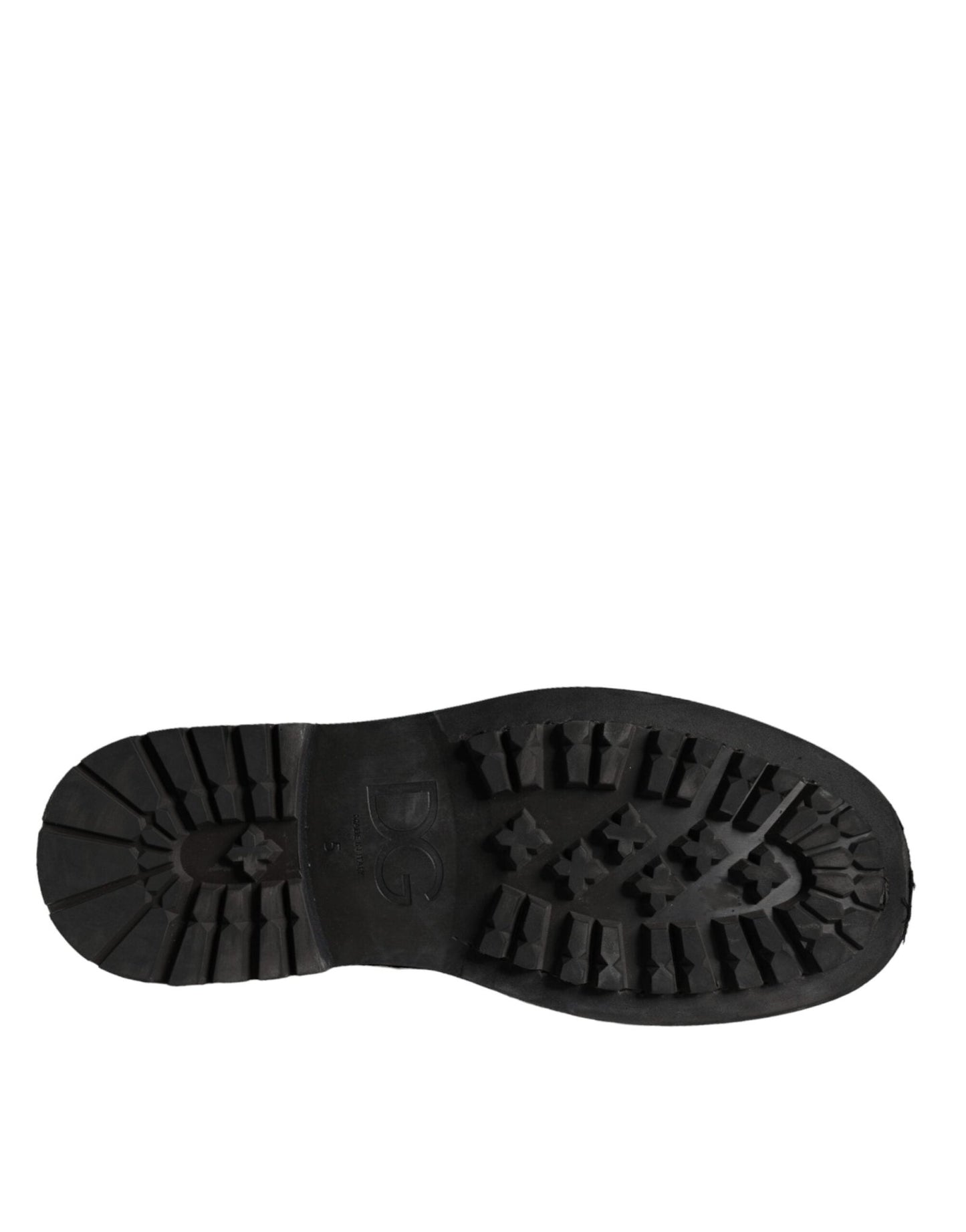 Dolce & Gabbana Black Lace Up Mid Calf Boots Men Shoes - SMARTMARTNZ