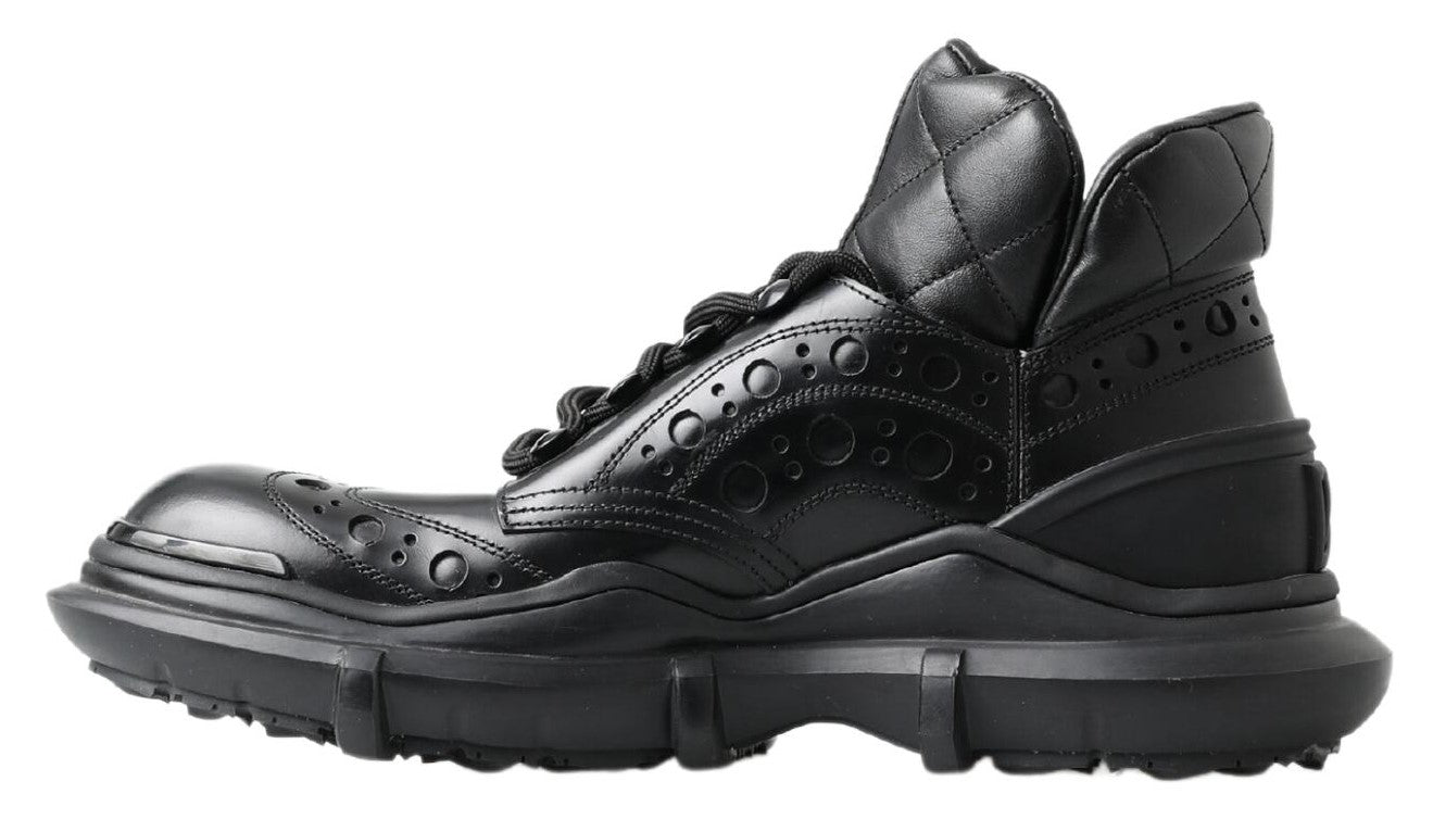 Dolce & Gabbana Black Leather Ankle Casual Boots - SMARTMARTNZ