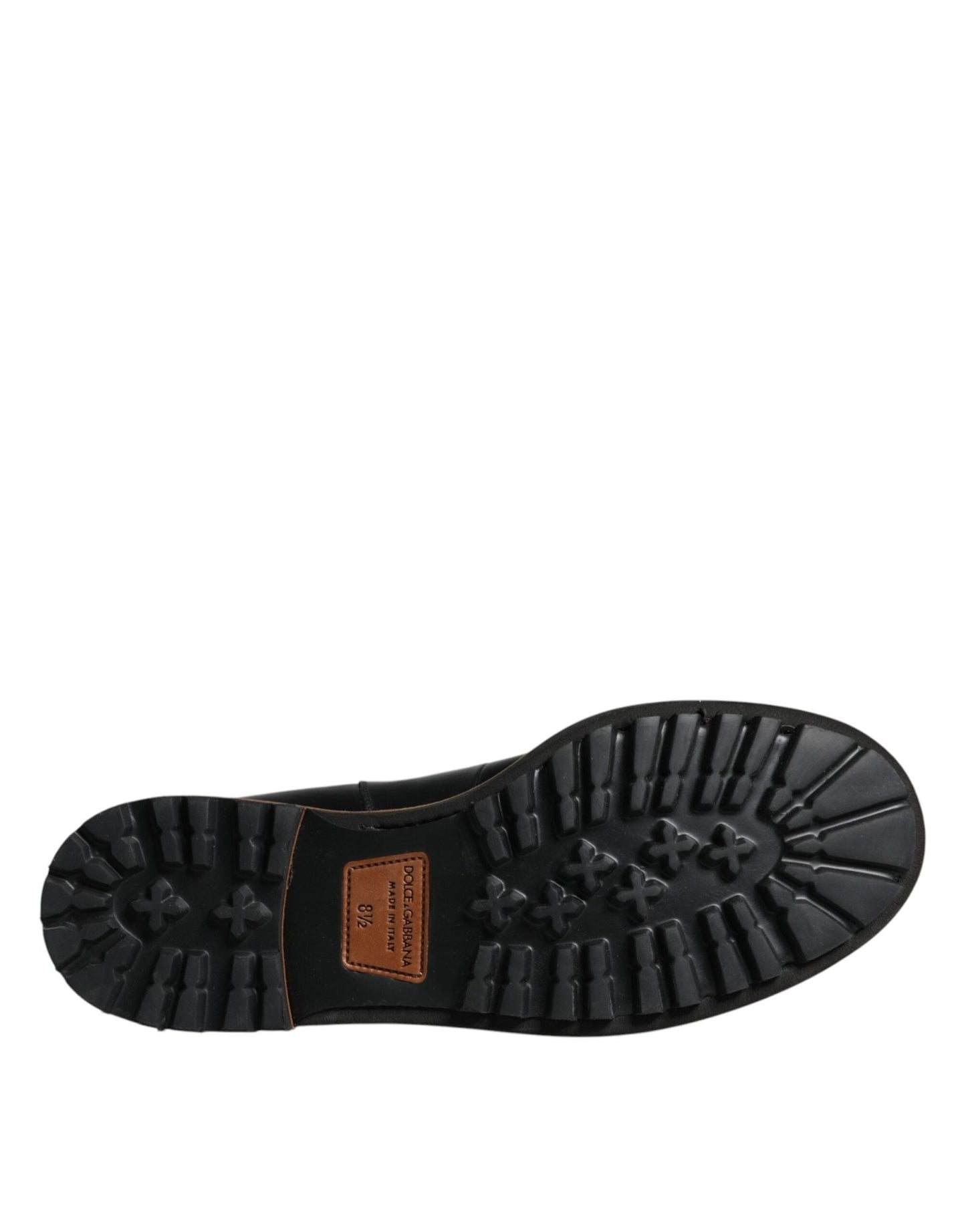 Dolce & Gabbana Black Leather Chelsea Mid Calf Men Boots Shoes - SMARTMARTNZ