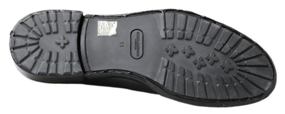 Dolce & Gabbana Black Leather Derby Dress Shoes - SMARTMARTNZ