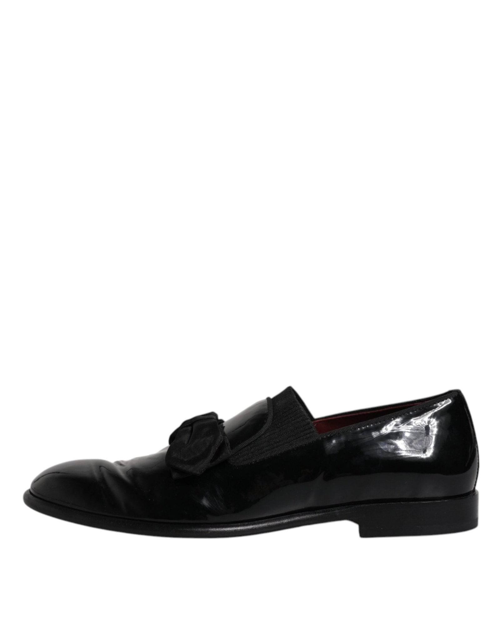 Dolce & Gabbana Black Leather Loafers Men Formal Dress Shoes - SMARTMARTNZ