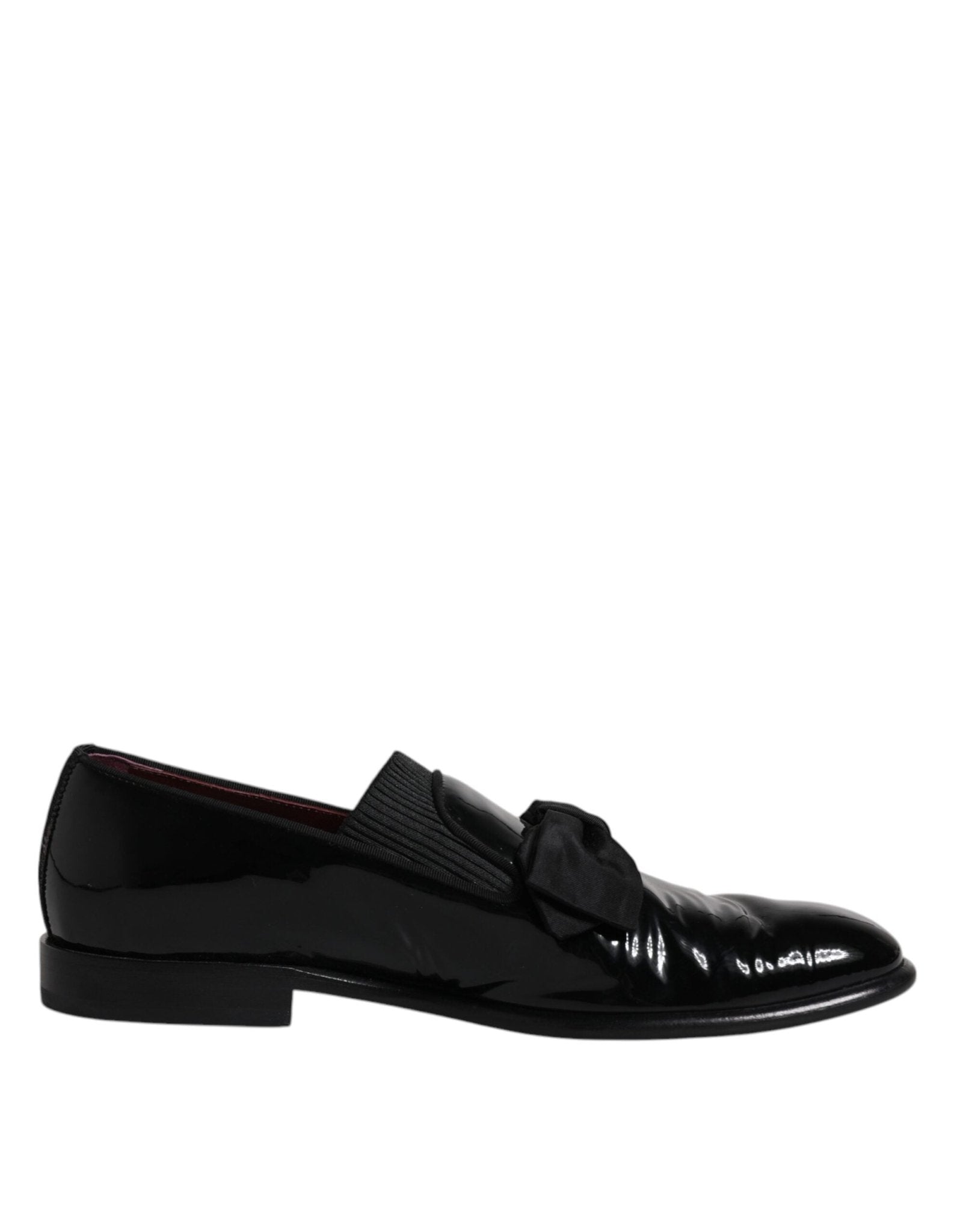 Dolce & Gabbana Black Leather Loafers Men Formal Dress Shoes - SMARTMARTNZ