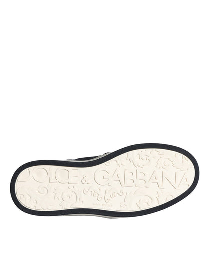 Dolce & Gabbana Black Leather Loafers Slippers Casual Shoes - SMARTMARTNZ