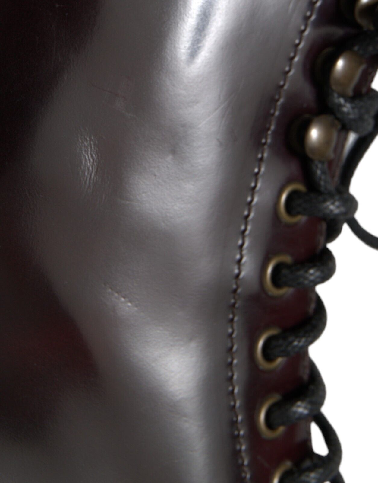 Dolce & Gabbana Black Leather Military Combat Boots Shoes - SMARTMARTNZ