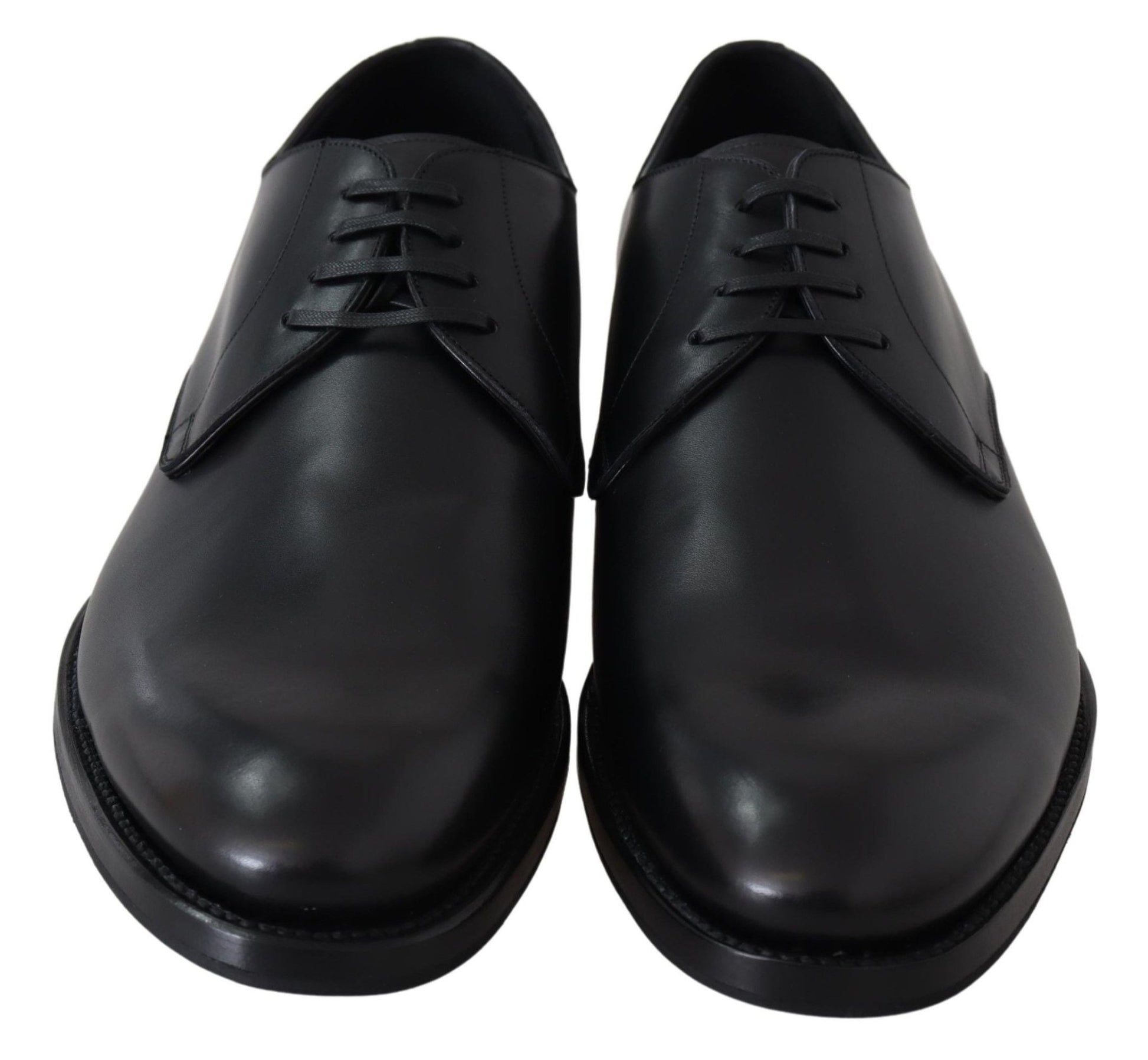Dolce & Gabbana Black Leather SARTORIA Hand Made Shoes - SMARTMARTNZ