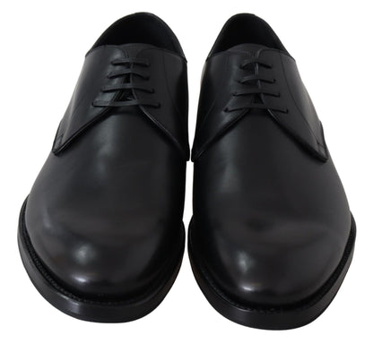 Dolce & Gabbana Black Leather SARTORIA Hand Made Shoes - SMARTMARTNZ