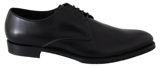 Dolce & Gabbana Black Leather SARTORIA Hand Made Shoes - SMARTMARTNZ