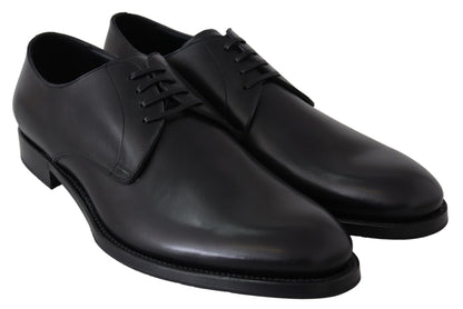 Dolce & Gabbana Black Leather SARTORIA Hand Made Shoes - SMARTMARTNZ