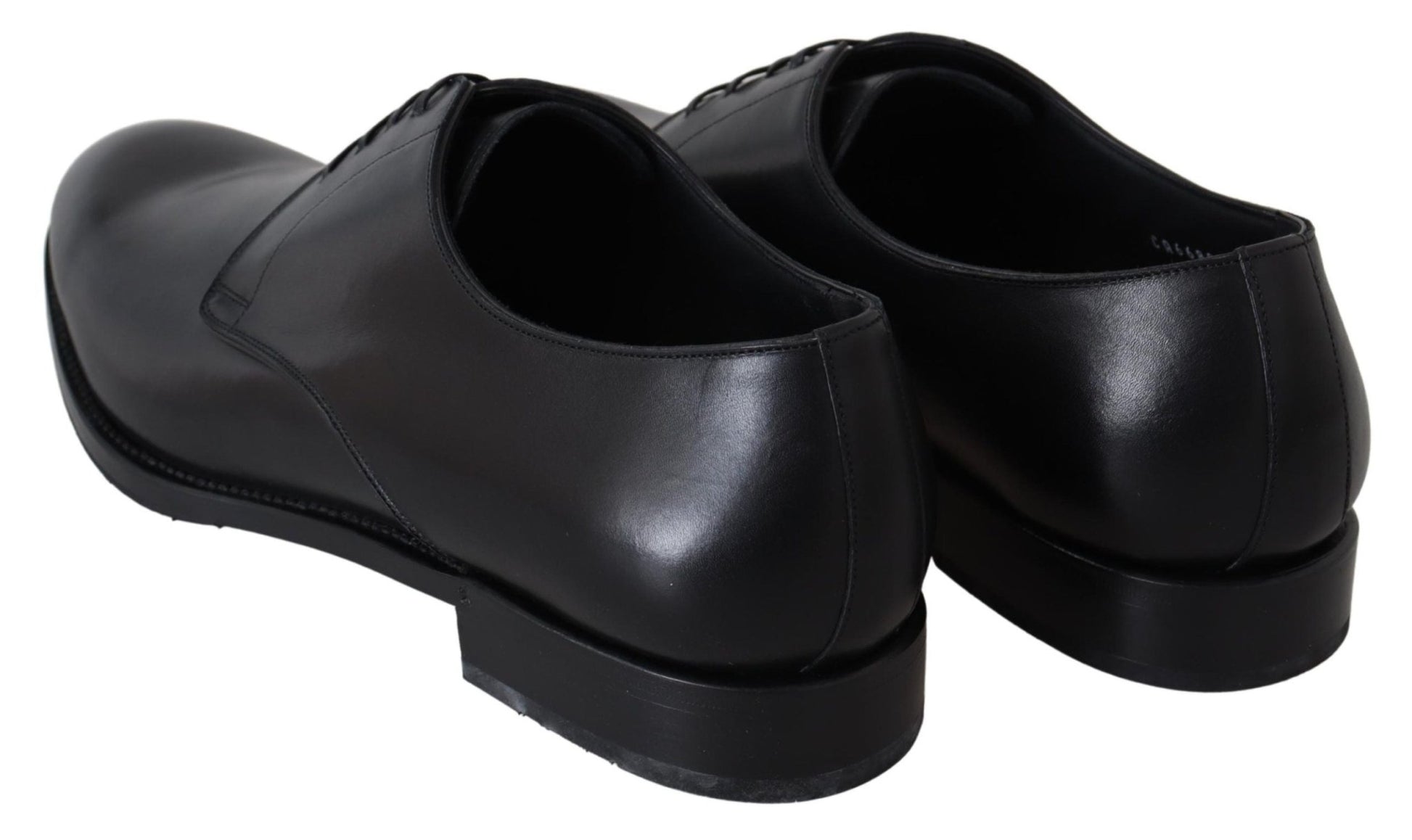 Dolce & Gabbana Black Leather SARTORIA Hand Made Shoes - SMARTMARTNZ