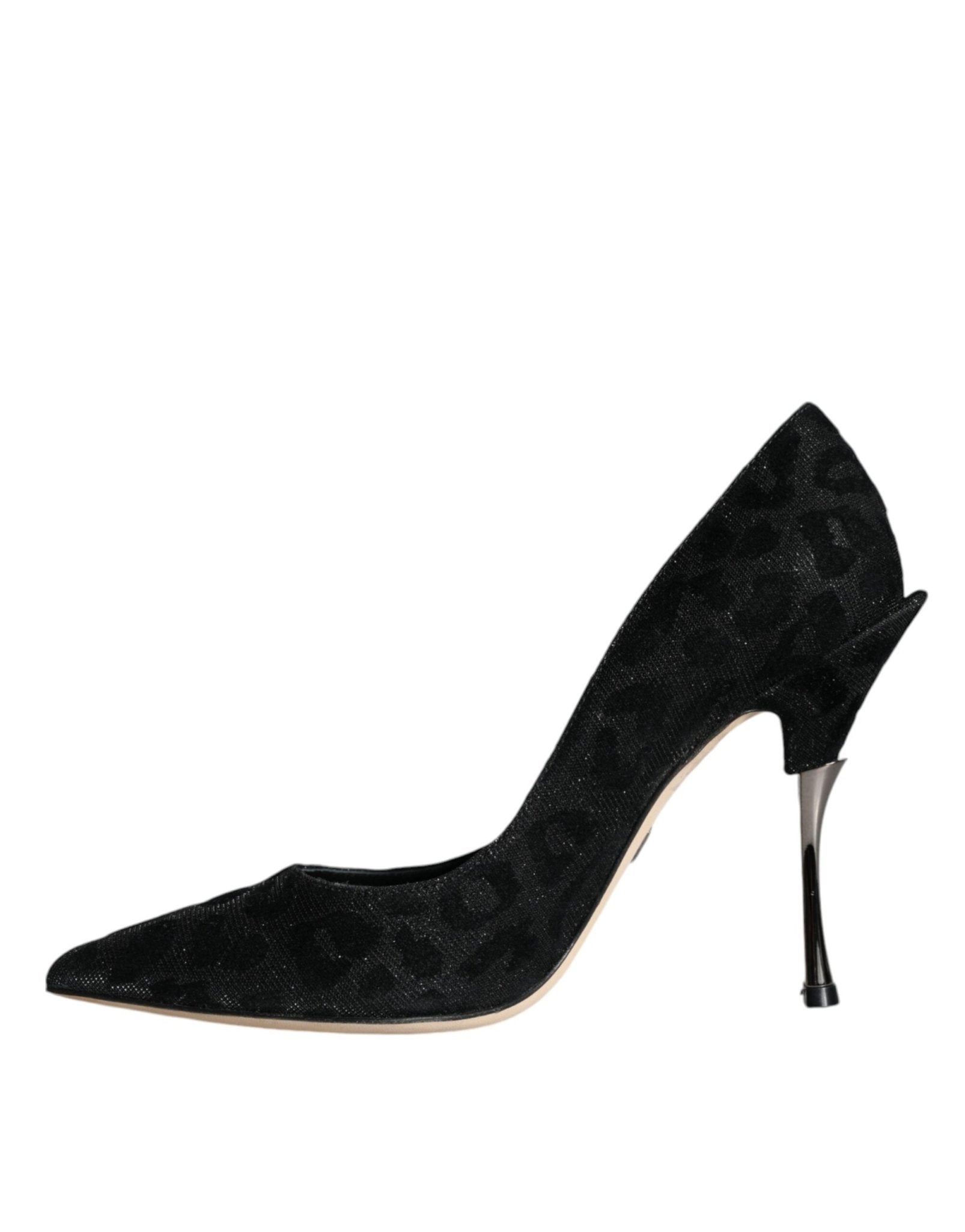 Dolce & Gabbana Black Leopard Lurex High Heels Pumps Shoes - SMARTMARTNZ