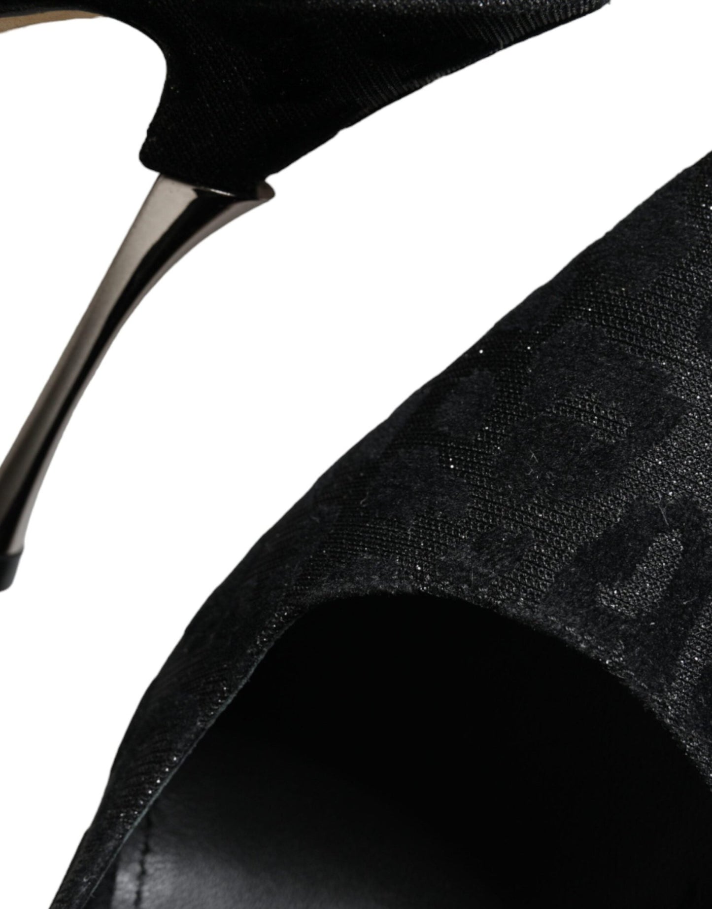 Dolce & Gabbana Black Leopard Lurex High Heels Pumps Shoes - SMARTMARTNZ