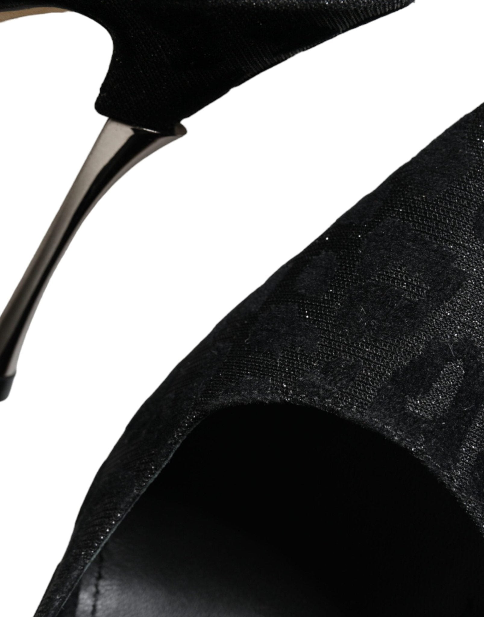 Dolce & Gabbana Black Leopard Lurex High Heels Pumps Shoes - SMARTMARTNZ