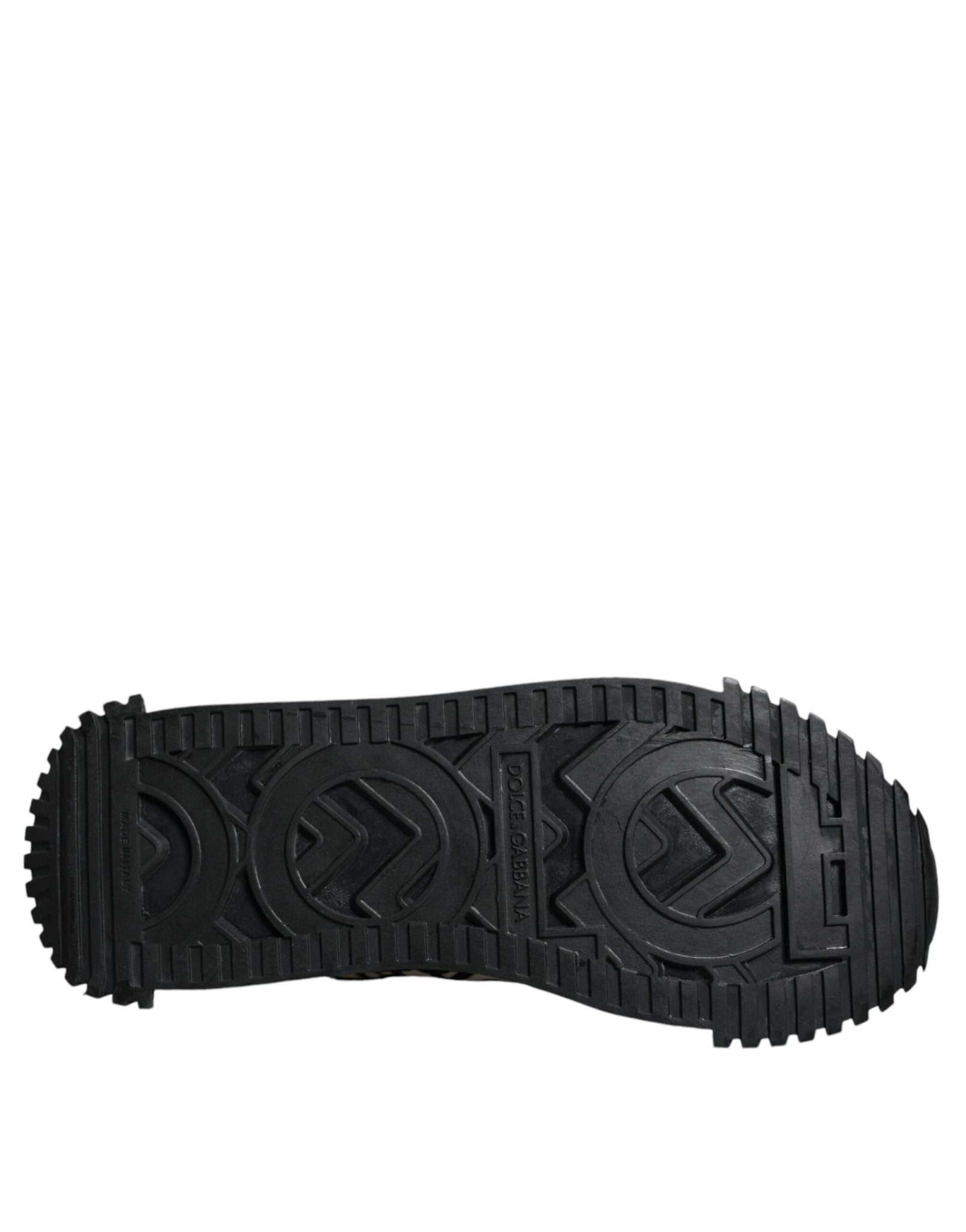Dolce & Gabbana Black Logo Lace Up Low Top NS1 Sneakers Shoes - SMARTMARTNZ