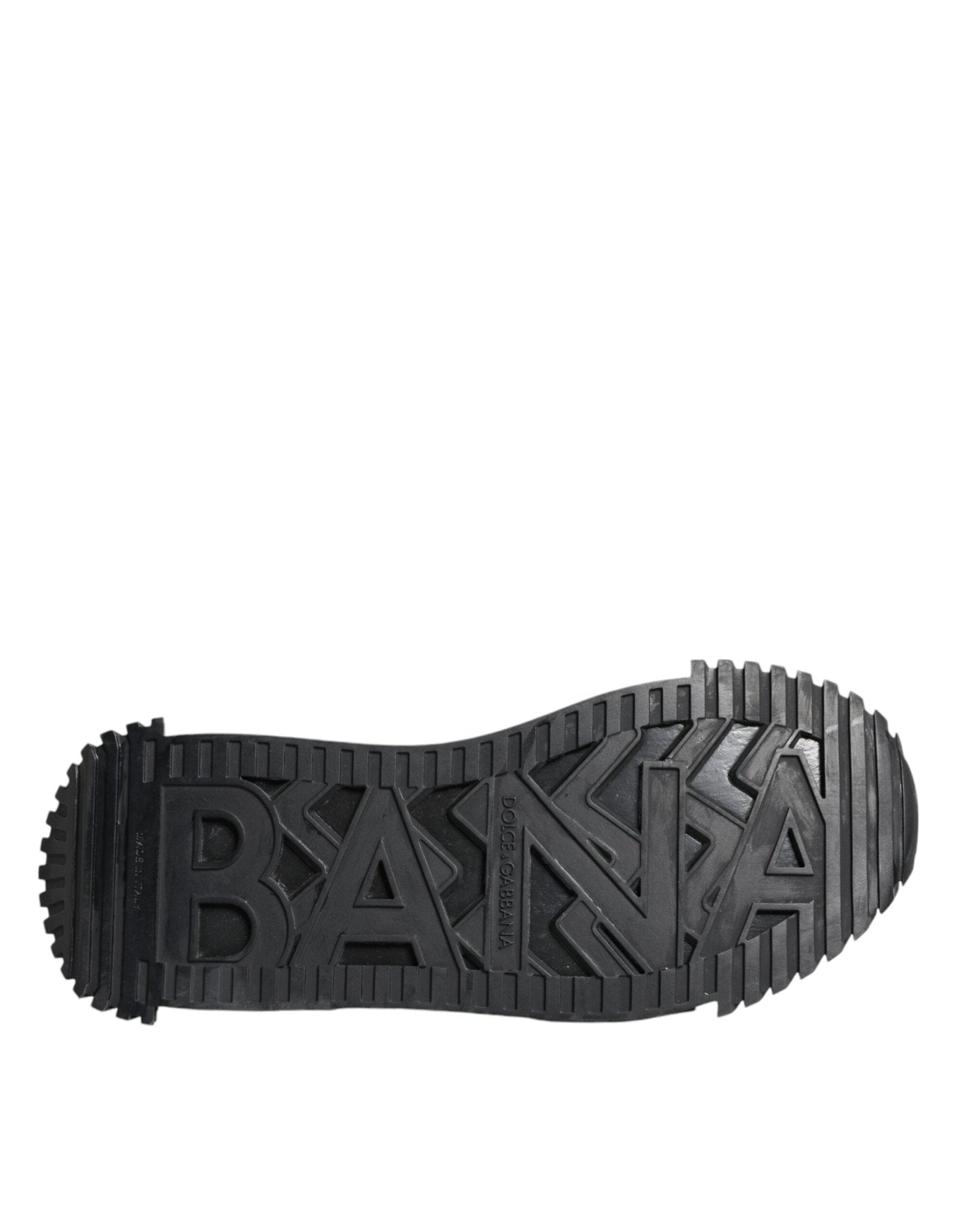Dolce & Gabbana Black Logo Lace Up Low Top NS1 Sneakers Shoes - SMARTMARTNZ