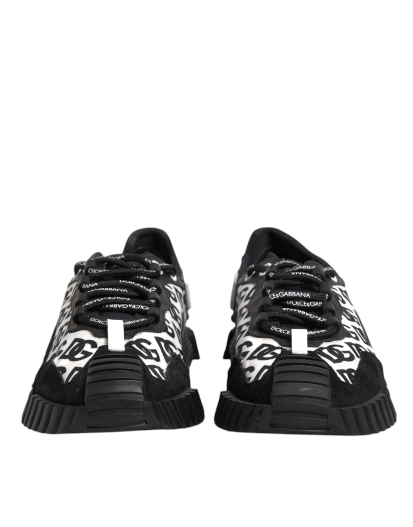 Dolce & Gabbana Black Logo Nylon Low Top NS1 Sneakers Shoes - SMARTMARTNZ