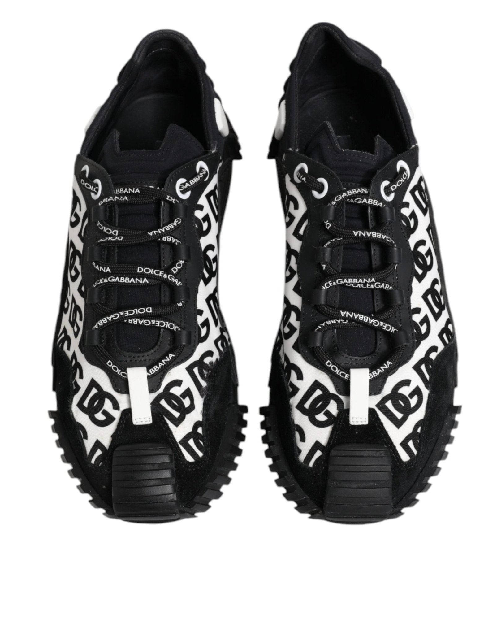 Dolce & Gabbana Black Logo Nylon Low Top NS1 Sneakers Shoes - SMARTMARTNZ