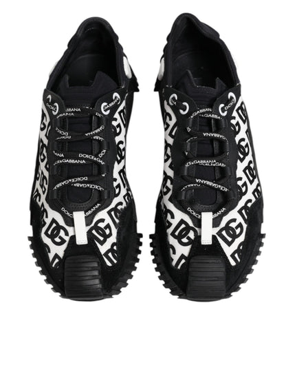 Dolce & Gabbana Black Logo Nylon Low Top NS1 Sneakers Shoes - SMARTMARTNZ