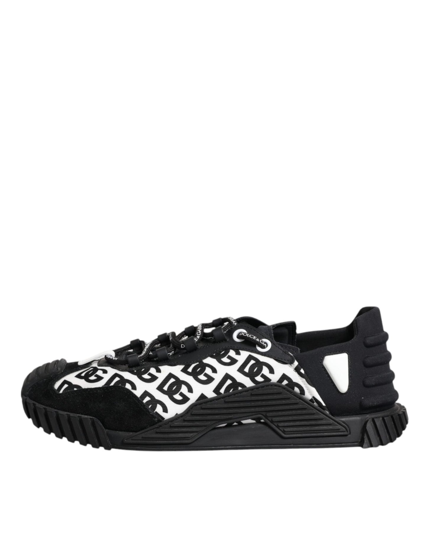 Dolce & Gabbana Black Logo Nylon Low Top NS1 Sneakers Shoes - SMARTMARTNZ