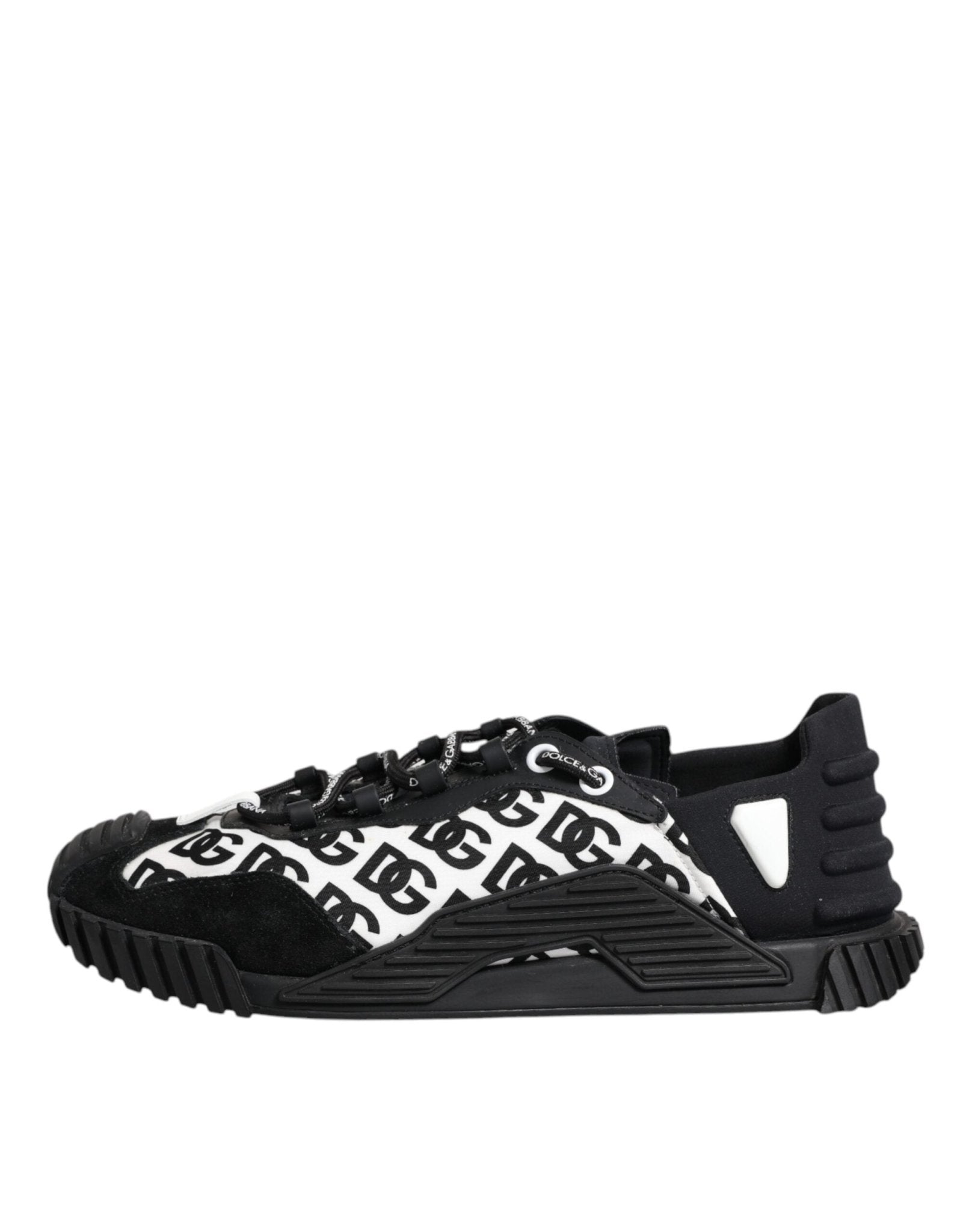 Dolce & Gabbana Black Logo Nylon Low Top NS1 Sneakers Shoes - SMARTMARTNZ