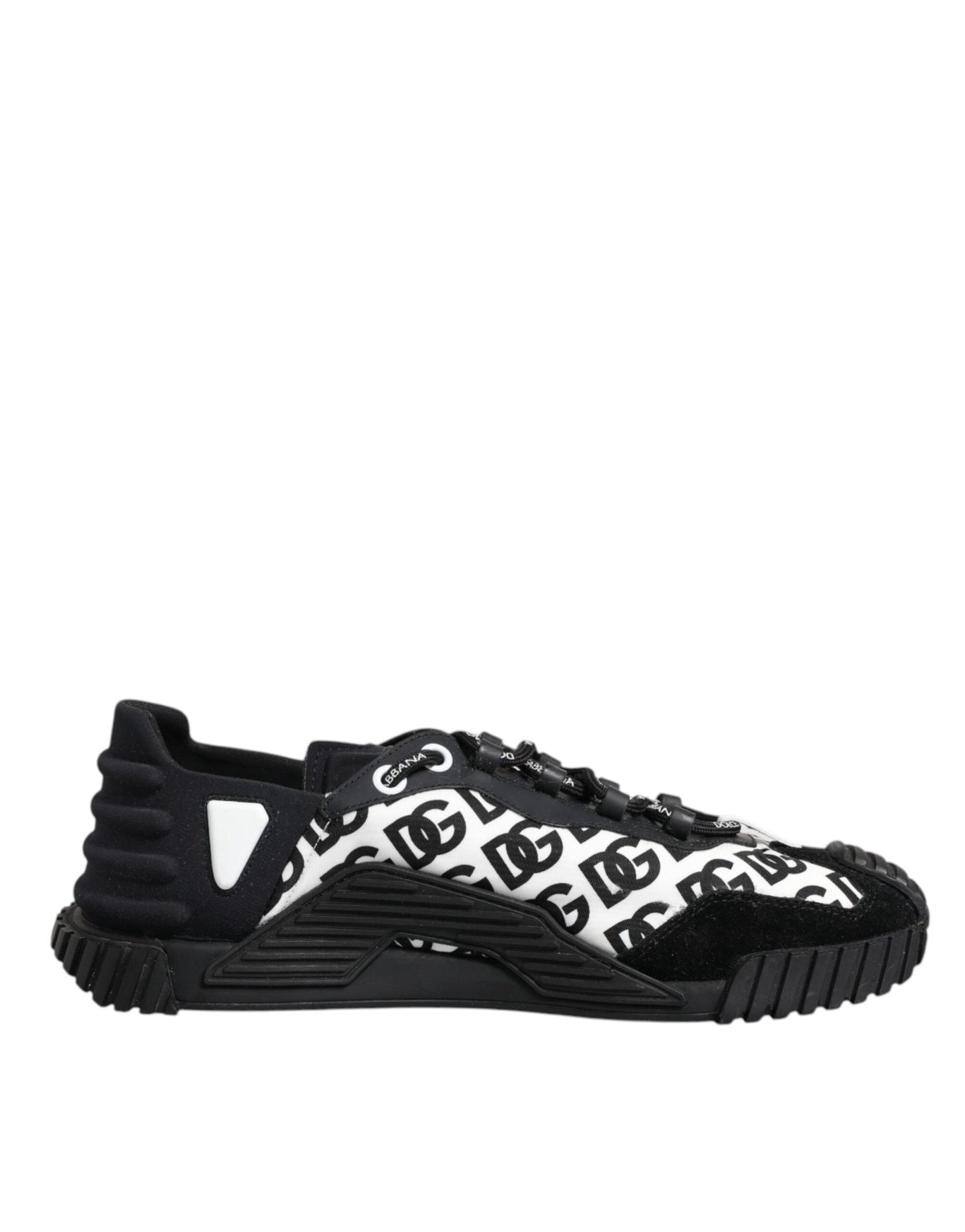 Dolce & Gabbana Black Logo Nylon Low Top NS1 Sneakers Shoes - SMARTMARTNZ