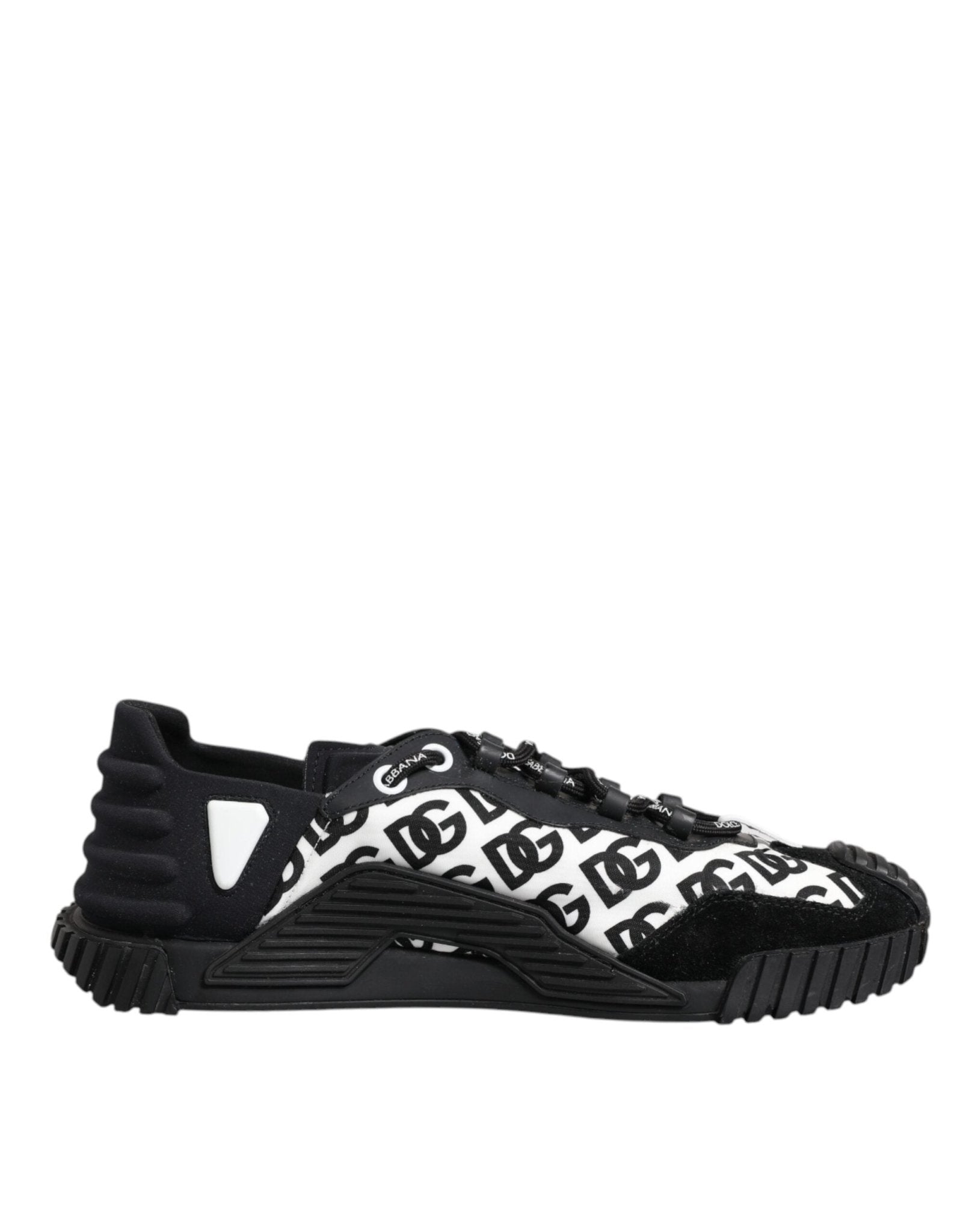 Dolce & Gabbana Black Logo Nylon Low Top NS1 Sneakers Shoes - SMARTMARTNZ