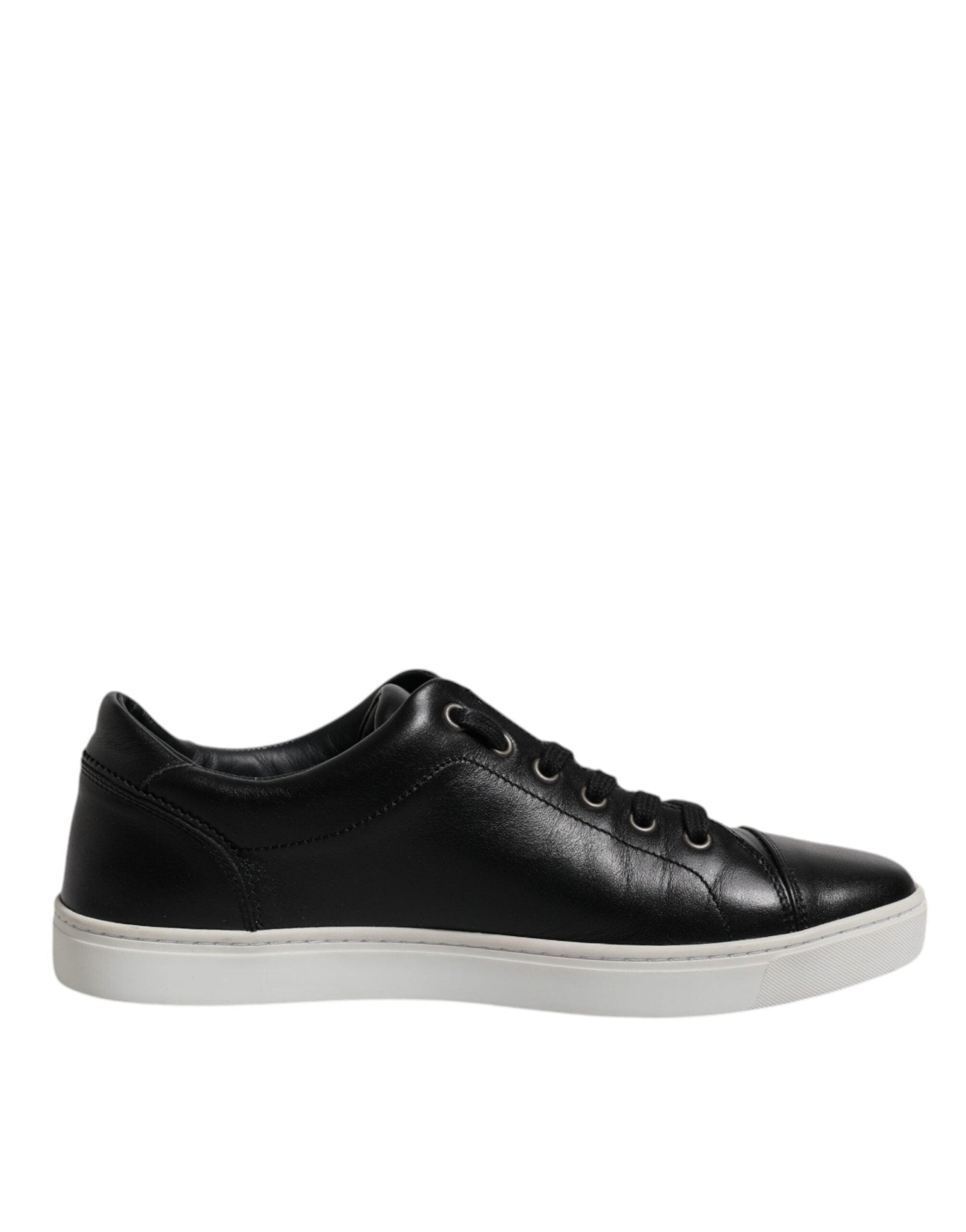 Dolce & Gabbana Black London Nappa Leather Men Sneakers Shoes - SMARTMARTNZ