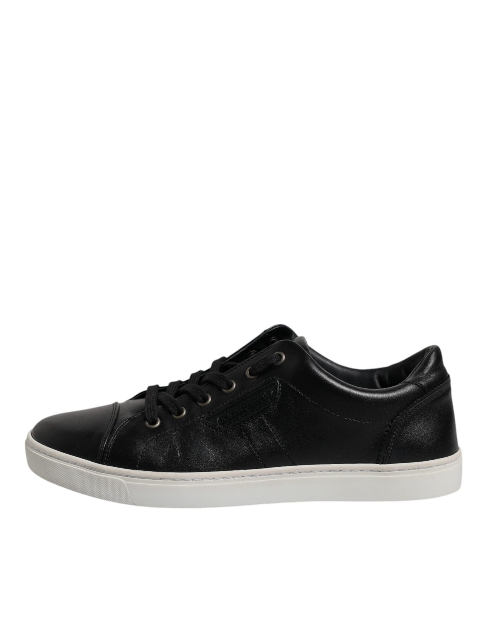 Dolce & Gabbana Black London Nappa Leather Men Sneakers Shoes - SMARTMARTNZ