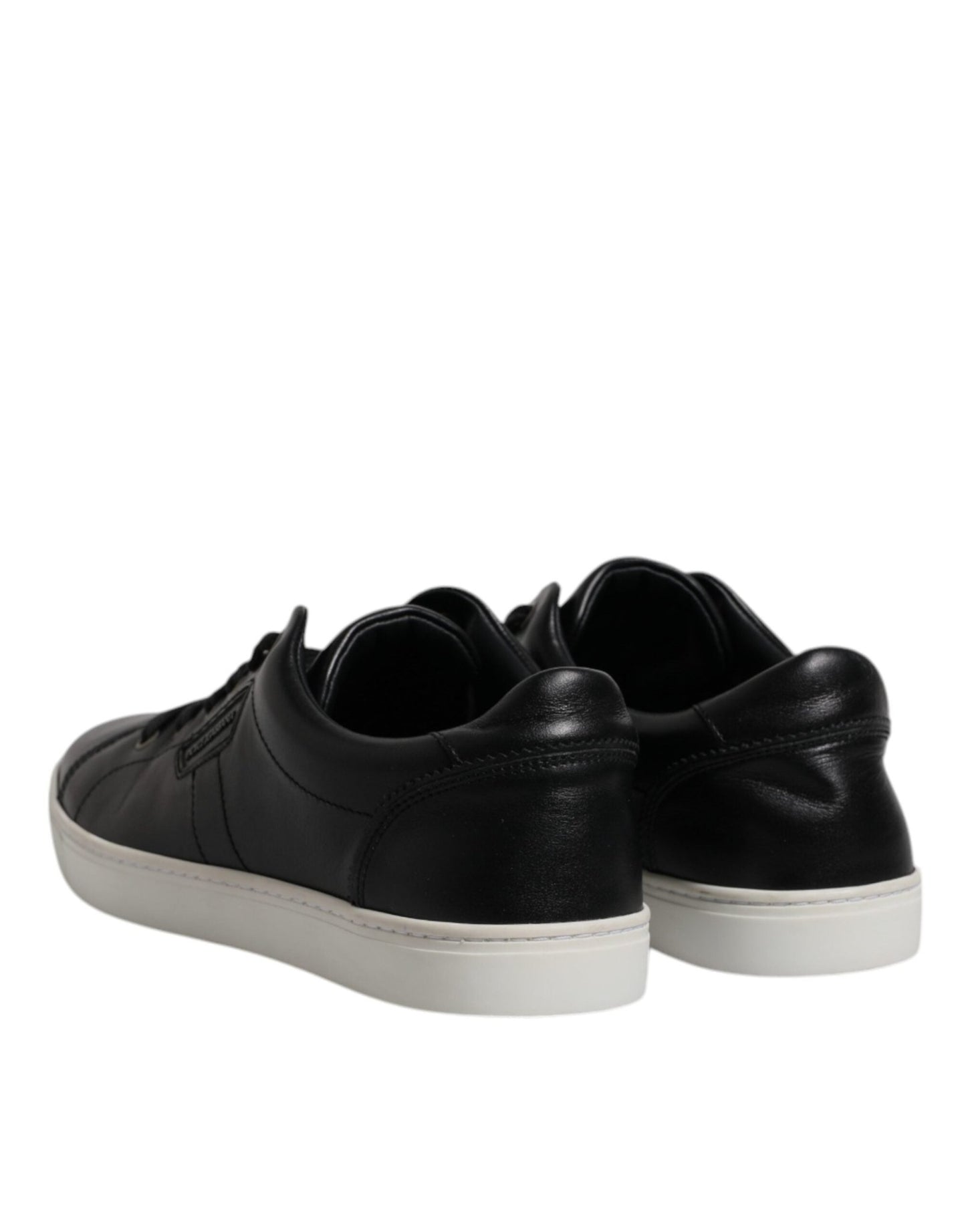 Dolce & Gabbana Black London Nappa Leather Men Sneakers Shoes - SMARTMARTNZ