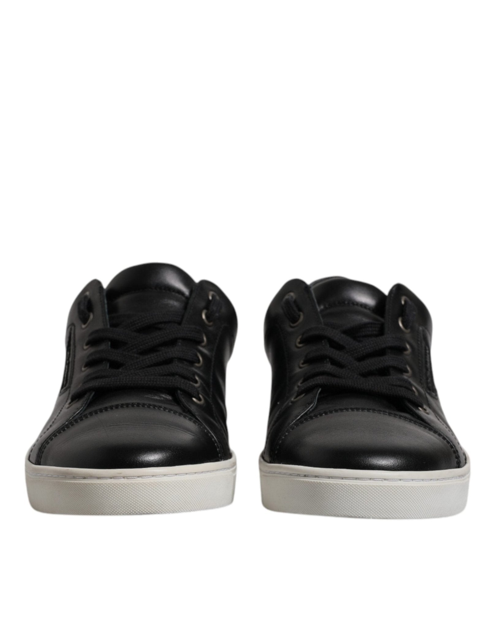 Dolce & Gabbana Black London Nappa Leather Men Sneakers Shoes - SMARTMARTNZ