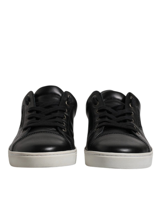 Dolce & Gabbana Black London Nappa Leather Men Sneakers Shoes - SMARTMARTNZ